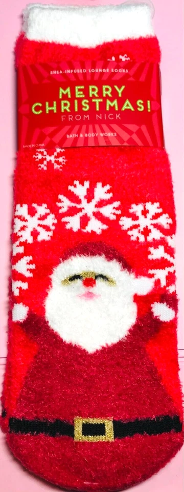 $$$AVE ~ VACACIONES ~ SANTA ~ CALCETINES DE SALÓN CON INFUSIÓN DE KARITÉ ~ Bath & Body Works Foto 1 de 1