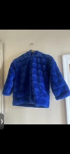 Blue fur Girls SHEIN Hoodie - Picture 1 of 5