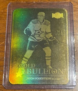 2024-25 Skybox Metal Universe Gold Bullion Jason Robertson GB-19 Dallas Stars - Picture 1 of 2
