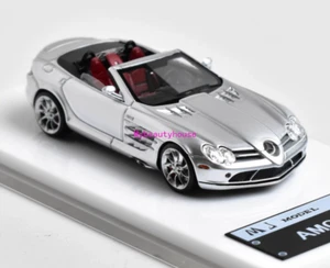 MJ 1:64 Silver SLR Convertible Sports Model Diecast Resin Car - Picture 1 of 3