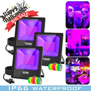 Lampada illuminazione palco 80W 100W 150W LED UV luce nera festa di Natale DJ club IP66 USA - Foto 1 di 18