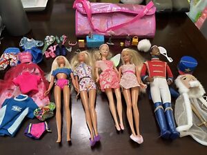 Vintage Barbie Lot Nutcracker Ken Accessories, Clothes, Shoes, Carrying Case 