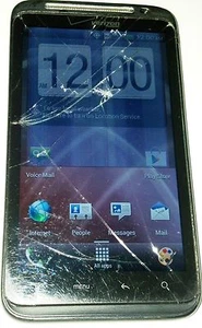 HTC ThunderBolt - Teléfono inteligente Negro (Verizon) Vidrio Grietado Malo LCD Malo Digitalizador - Imagen 1 de 8
