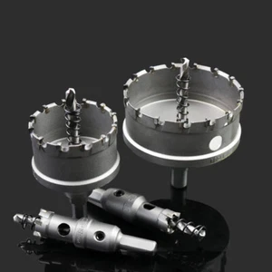 15 - 100mm TCT Lochsäge Bohrkrone Hartmetall Kreisschneider für Edelstahl Metall - Bild 1 von 6