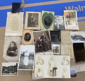 vintage photograph lot differnt era’s portraits Cabinet Photo’s Black White - Picture 1 of 10