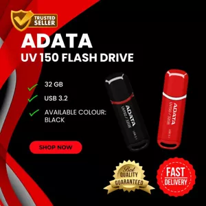 ADATA UV150 USB 3.2 Gen1 8GB-512GB Flash Drive Memory Thumb Stick Storage Device - Picture 1 of 9