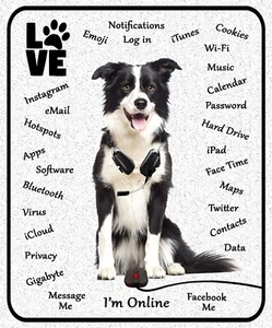 Border Collie Hundeliebhaber Geschenk. Einzigartige rutschfeste Mausmatte für Büro und Zuhause. - Bild 1 von 2