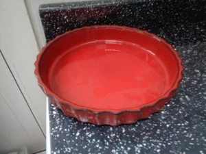 PORTMEIRION RED DRAGON FLAN DISH - Picture 1 of 2