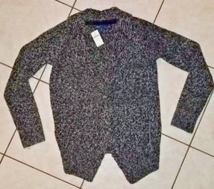 Gap Kids Knit Cardigan Sweater Girls Sz XL 12 gray black School Uniform NWT $45 - Picture 1 of 4
