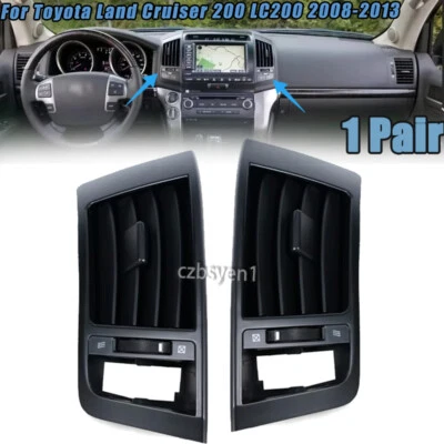 Salida de ventilación de aire acondicionado 2 piezas para Toyota Land Cruiser 200 LC200 2008-2013 Foto 1 de 4