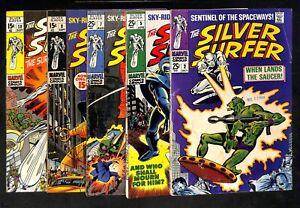 Silver Surfer #2 #5 #7 #8 & #18 - Inhumans Appearance Marvel 1969 (LT) 25