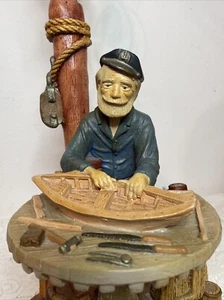 Apsit Bros 1980's Vintage Lamp Sea Captain/ Pelican Anchor Nautical 23” WORKING. - Picture 1 of 13