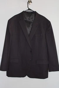 BLACK & PURPLE CHECKERED KENNETH COLE AWEARNESS WOOL SPORT COAT 52L suit jacket - Picture 1 of 5