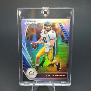 Aaron Rodgers SILVER SP HTF CAL PARALLEL INSERT PRIZM CARD -MINT -W/CASE