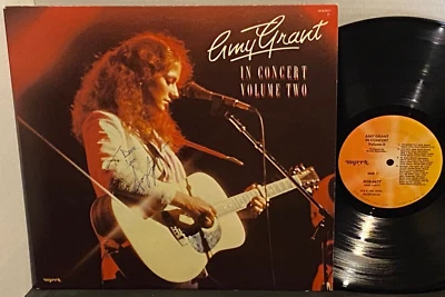 Signed AMY GRANT In Concert Volume Two 1981 MYRRH Original LP w POSTER EX - Image 1 of 4