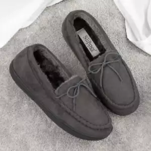 Pantofole mocassino uomo grigio stile Oscar di Shoezone - taglia Uk - Foto 1 di 15