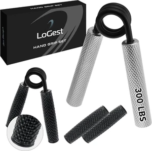 Logest Metal Hand Grip Strengthener 100LB-350LB No Slip Heavy-Duty Grip Strength - Picture 1 of 12