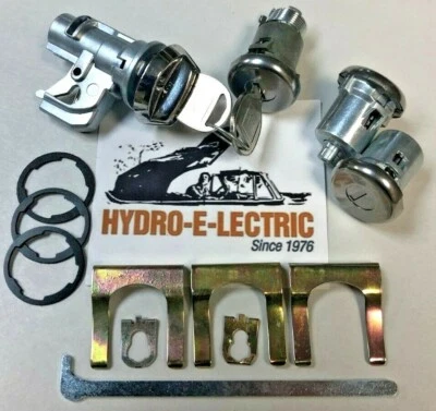 NEW 1974-1977 Pontiac Firebird  Door, Trunk & Glove Box Lock Set with GM keys - Image 1 of 3