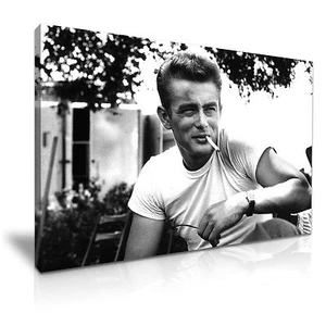 Impresión en lienzo arte de pared moderno icono James Dean enmarcada ~ muchos tamaños - Imagen 1 de 7