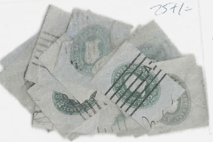 Collection 25 +/- Untyped Blue Paper 2 Cent Postal Corners US PC6 - Picture 1 of 1