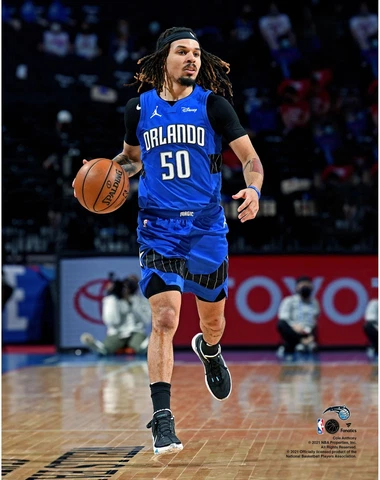 Cole Anthony Orlando Magic Unsigned Dribbling Photograph Cover