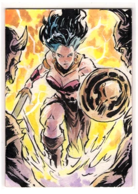 2025 EGS ART STUDIO GALZ N ZOMBIES Ajhay Cerezo 1/1 Sketch Card - Image 1 of 2