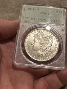 1884-O Morgan Silver Dollar PCGS MS64 White Frosty Luster Rattler Ogh - Picture 1 of 4