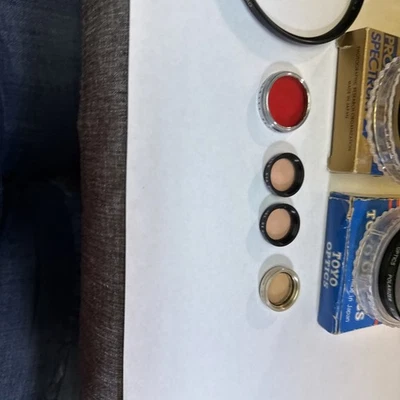 Lote de 7 filtros de cámara, varias marcas, tamaños, colores y estilos Foto 1 de 4