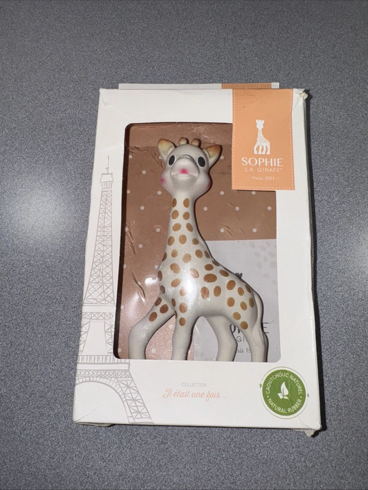 Mordedor de goma natural original Sophie la Girafe - NUEVO (desgaste en caja) Foto 1 de 4