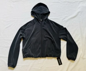 Peloton Lululemon Softstreme Full Zip Hoodie 8 Black NWT - Picture 1 of 7