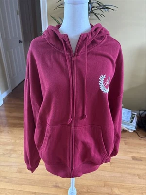 ROSA, sudadera con capucha con cremallera, roja, mediana, nueva sin etiquetas Foto 1 de 3