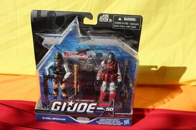 🔥 G.I. Joe 50 Aniversario BRIGADA DE ACERO vs IRON GRENADIER Paquete de 2 • Sellado 🔥 Foto 1 de 4