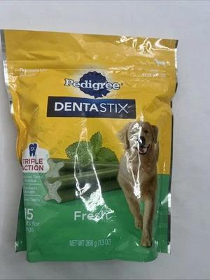 NEW Unopened 15-Count Dentastix Mint Fresh Large Dog Treats , 13 oz - Image 1 of 4