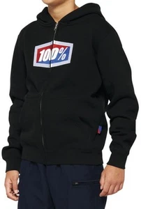100% Official Youth Hoody Motorcycle Street Bike Dirt Bike - Picture 1 of 5