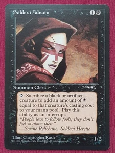Magic The Gathering ALLIANCES SOLDEVI ADNATE A black card MTG - Bild 1 von 2