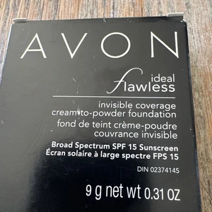 Avon Ideal Flawless Invisible Coverage Cream To Powder Foundation Light Nude - Picture 1 of 4