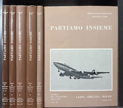 STORIA DEI TRASPORTI ITALIANI - LAZIO ABRUZZO MOLISE 6 volumi Francesco Ogliari - Immagine 1 di 3