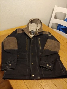 (FLAW)Kuhl Arktik Jacket Men's S Black Projekt Full Zip Hooded Sherpa Lined Coat - Picture 1 of 7