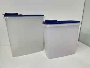 Zwei Vintage Tupperware Trockenwaren Müsli Vorratsbehälter 469-14 1588-2 Flip Top - Bild 1 von 10