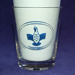 Vintage Lake San Marcos Country Club Quail Logo Double Old Fashioned Bar Glass - Picture 1 of 2