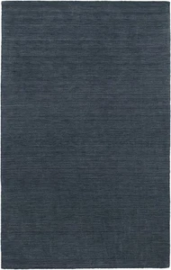 2x8 Sphinx Blue Wool Chromatic Monochrome Solid Runner 27106 - Aprx 2' 6" x 8' - Picture 1 of 1