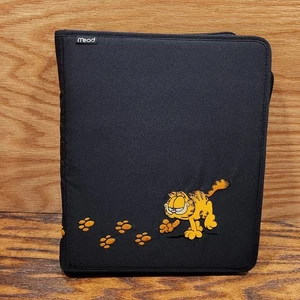 Vintage PAWS Garfield ricamato idromele 3 anelli cerniera raccoglitore cacciatore custode - Foto 1 di 15