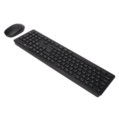 Wireless Keyboard Mouse Combo 2.4G Waterproof 104 Keys ABS 1600dpi Keyboard Hot - Image 1 of 4