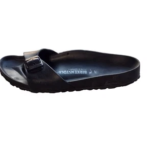 Birkenstock Madrid EVA Womens Black Rubber Sandals Slides Size 38 US 7 Narrow - Picture 1 of 10