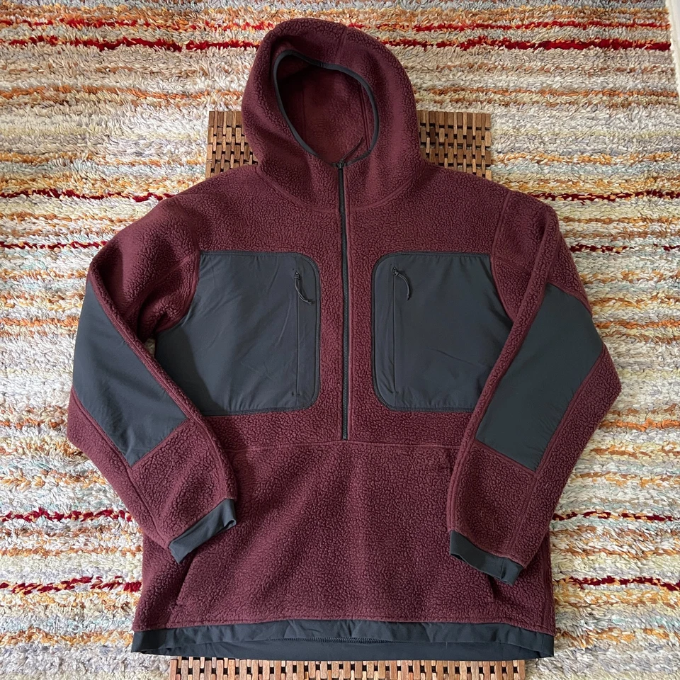 Mountain Hardwear Deep Pile Polar Anorak Sudadera con Capucha Roja Para Hombre Grande L Foto 1 de 3