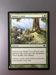 Nature's Lore - MTG The List: Duel Decks Anthology Garruk vs Liliana - NM - Picture 1 of 1