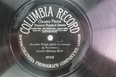 Prince's Military Band  - COLUMBIA 3708 - Shoulder Straps march and Two-Step - Image 1 of 3