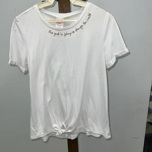Wonder Nation Size Large White This Girl Is Going To Change The World Shirt - Picture 1 of 4