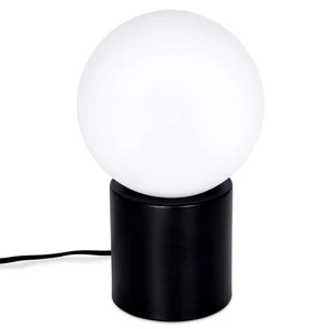 HOFSTEIN Fossobiubo Tischlampe Tischleuchte Metall/Glas Schwarz/Weiß/Milchglas - Bild 1 von 10