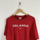 Men?S Vintage Nike 1990?S Orlando Sportswear Swoosh Red T-Shirt Size Xl